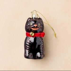 John Derian For Target Cat Glass Ornament